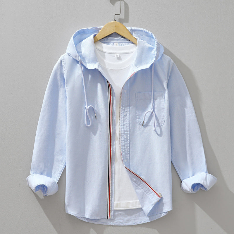 Kunibert - Sudadera Hombre Cremallera Capucha Casual Ligera de Verano