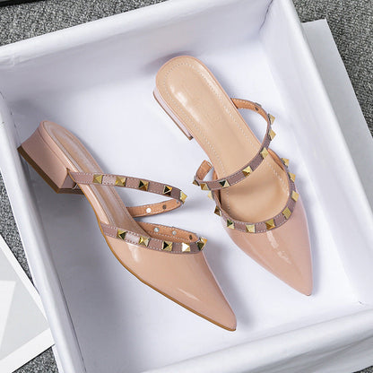 Anita | Mules de Punta con Tachuelas