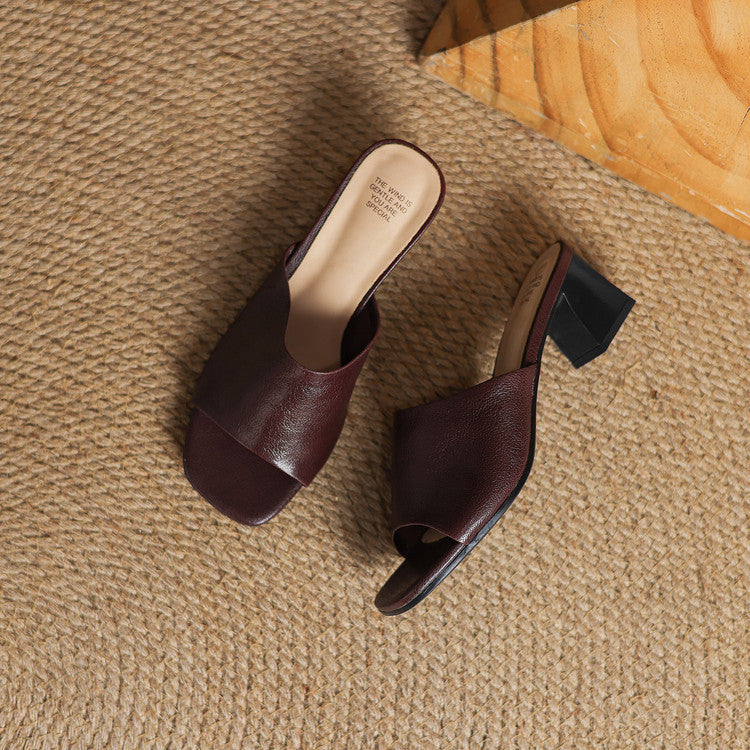 Julia | Mules Abiertas con Talón