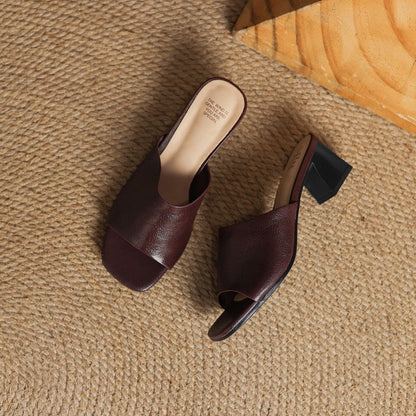 Julia | Mules Abiertas con Talón