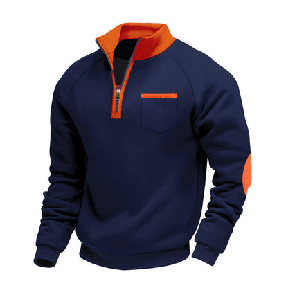 | PULL EN POLAIRE AVEC MOITIÉ ZIP POUR HOMME