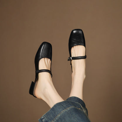 Laiza | Mules Mary Jane de Punta Redonda