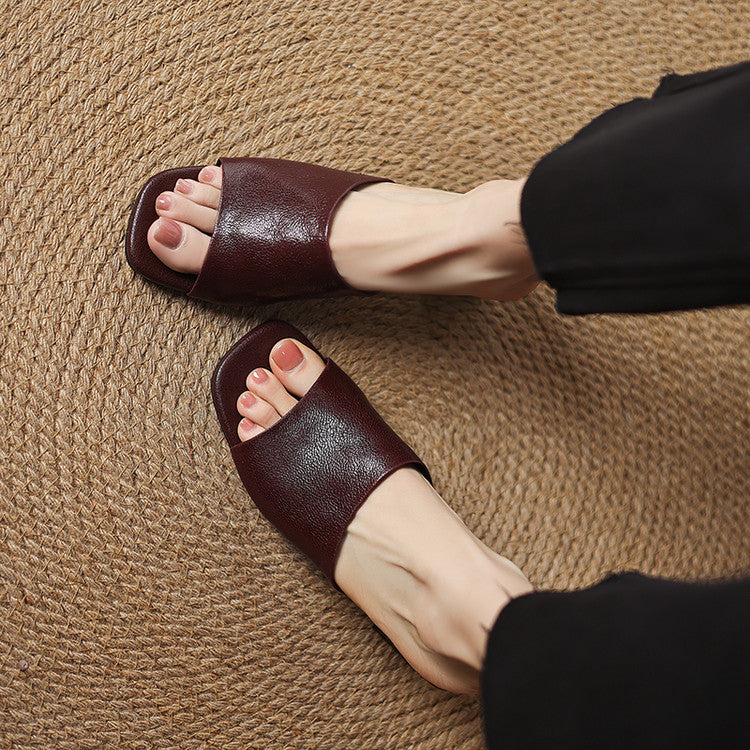 Julia | Mules Abiertas con Talón