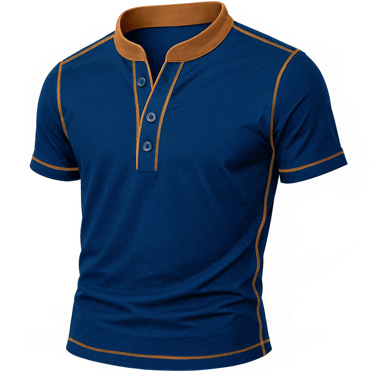 | CHEMISE HENLEY AVEC BORD EMBER
