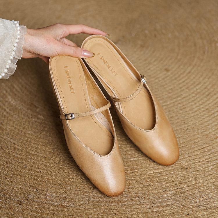 Luciana | Mules Mary Jane de Punta Almendra