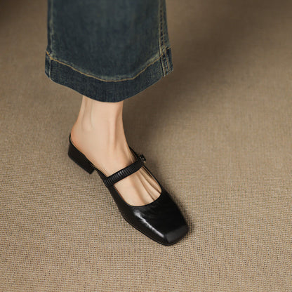 Laiza | Mules Mary Jane de Punta Redonda