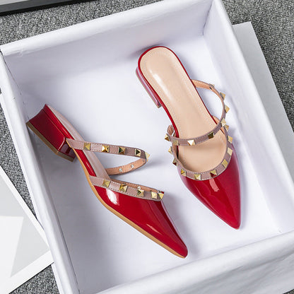 Anita | Mules de Punta con Tachuelas