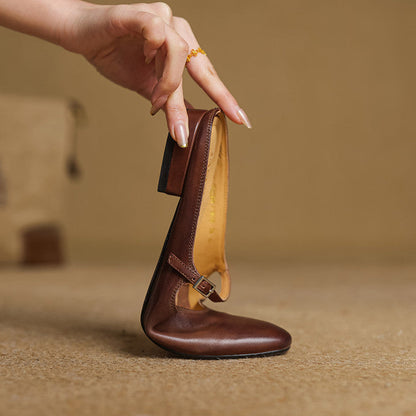 Luciana | Mules Mary Jane de Punta Almendra