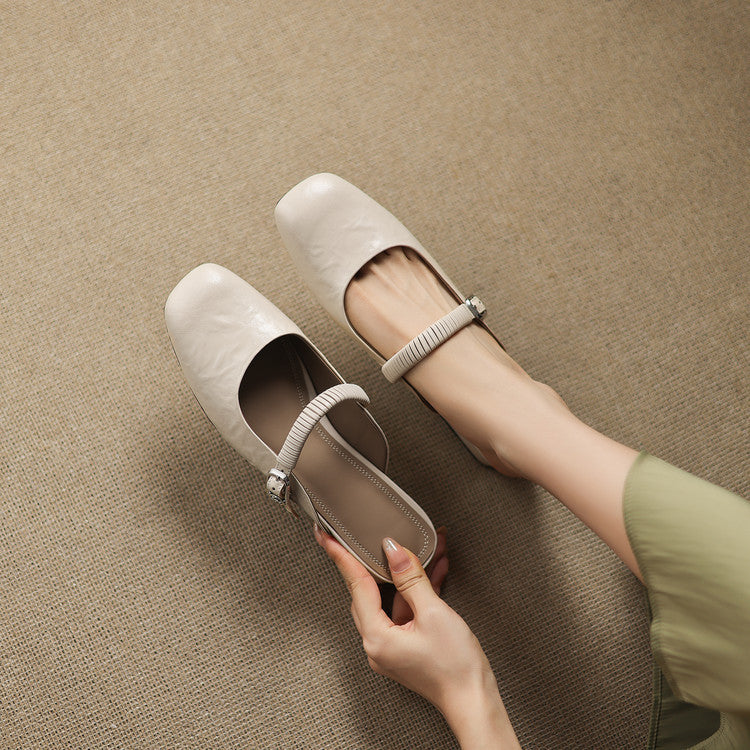 Laiza | Mules Mary Jane de Punta Redonda