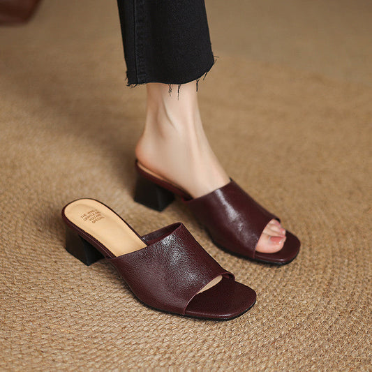 Julia | Mules Abiertas con Talón