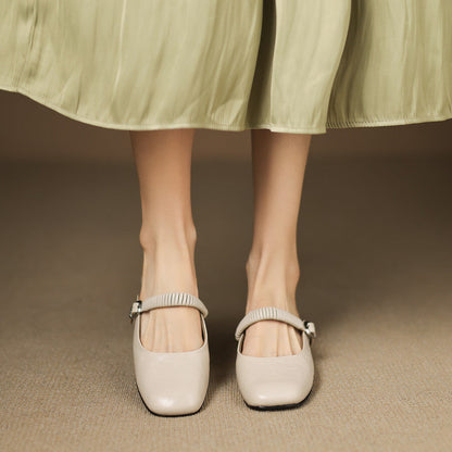 Laiza | Mules Mary Jane de Punta Redonda