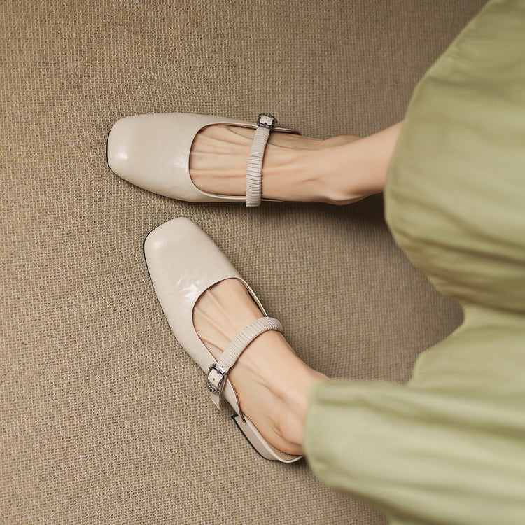 Laiza | Mules Mary Jane de Punta Redonda