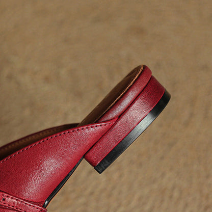 Carol | Mules Mary Jane de Punta Cuadrada