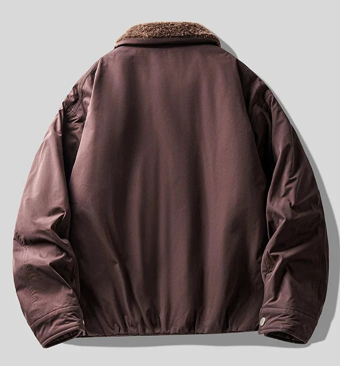 Chaqueta Casual con Cuello de Franela Leonardo
