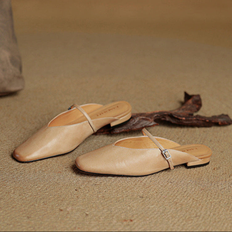 Carol | Mules Mary Jane de Punta Cuadrada
