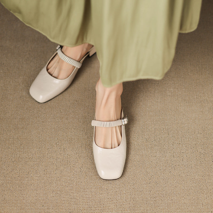 Laiza | Mules Mary Jane de Punta Redonda