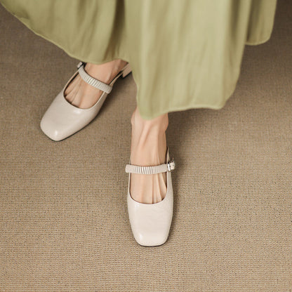 Laiza | Mules Mary Jane de Punta Redonda