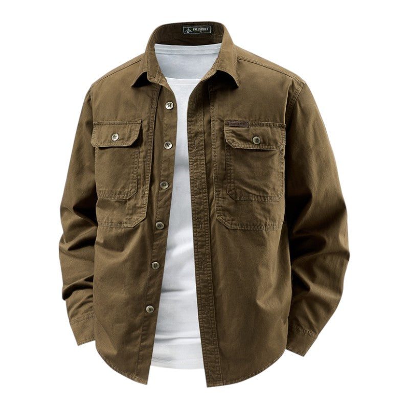 | CHEMISE UTILITAIRE À MANCHES LONGUES POUR HOMME