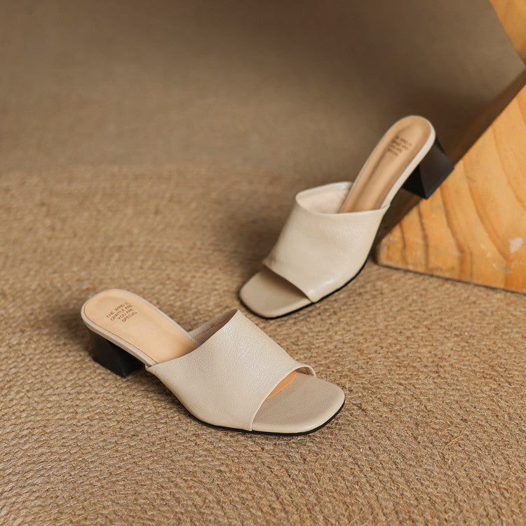 Julia | Mules Abiertas con Talón