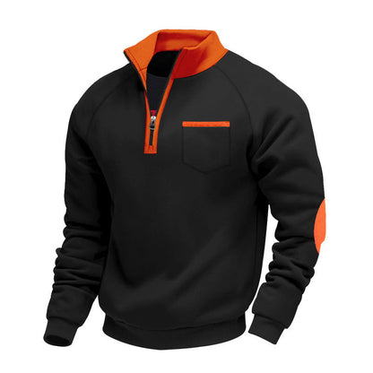 | PULL EN POLAIRE AVEC MOITIÉ ZIP POUR HOMME
