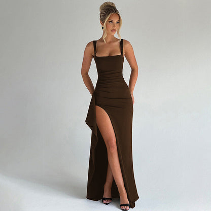 Marianne™ | Vestido Maxi Fluido Elegancia Formal