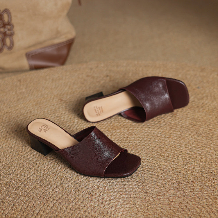 Julia | Mules Abiertas con Talón
