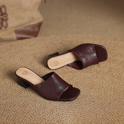 Julia | Mules Abiertas con Talón