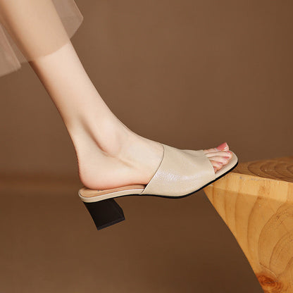 Julia | Mules Abiertas con Talón