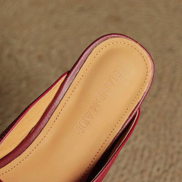 Carol | Mules Mary Jane de Punta Cuadrada