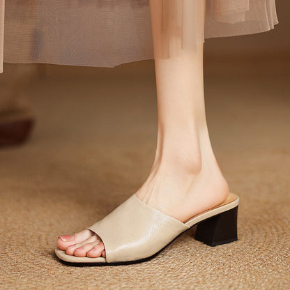 Julia | Mules Abiertas con Talón