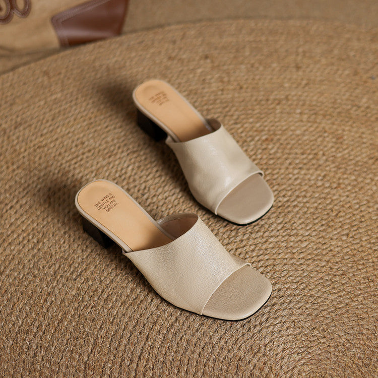 Julia | Mules Abiertas con Talón