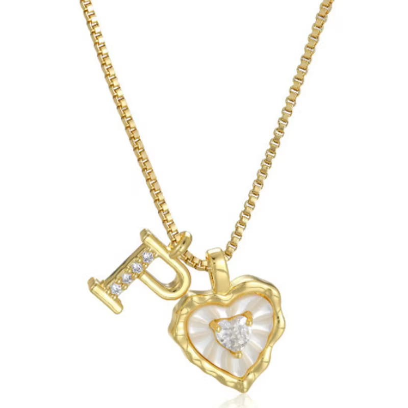 Collar Zorélisse™ de Corazón con Inicial – Personalizado y Elegante