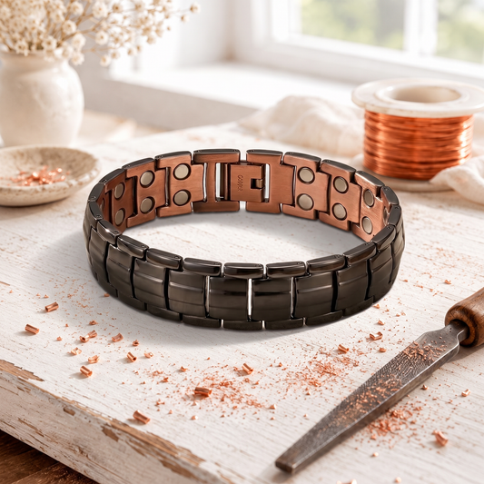 Brazalete Obsidian de Cobre para Hombre