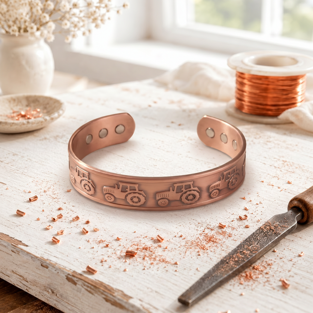 Brazalete Tillage de Cobre
