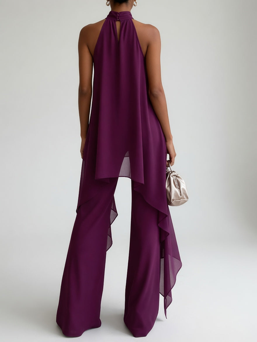 Thaïs™ | Conjunto Halter Fluido de Sofisticación Atrevida