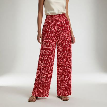 Cléophine™ | Pantalón Fluido Estampado con Cintura Cómoda