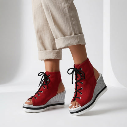 Lacéoline™ — Zapatilla Cuna Punta Abierta Cordones Urbana