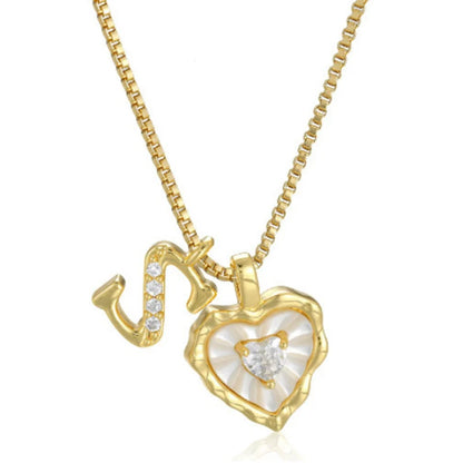 Collar Zorélisse™ de Corazón con Inicial – Personalizado y Elegante
