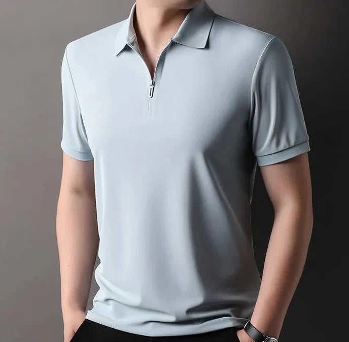 Polo Slim Fit Elástico con Media Cremallera Ramon