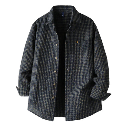 Camisa Oversize de Cuadros Clásica Leonardo