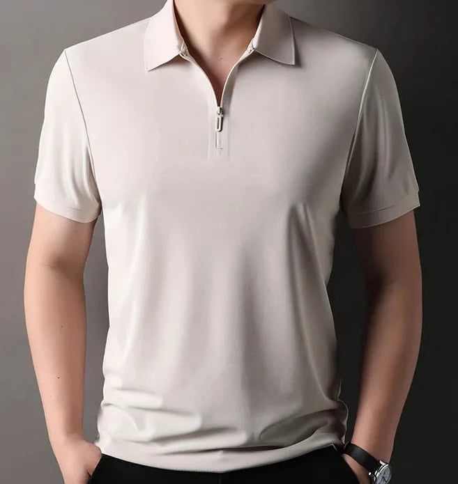 Polo Slim Fit Elástico con Media Cremallera Ramon