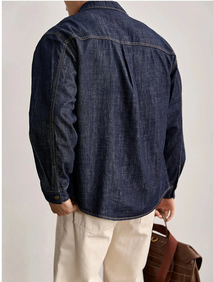 Chaqueta Clásica de Algodón y Lino Leonardo