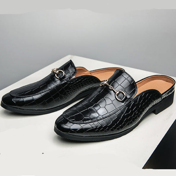 Marianna | Mules Mocasín Efecto Cocodrilo