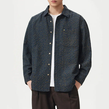 Camisa Oversize de Cuadros Clásica Leonardo