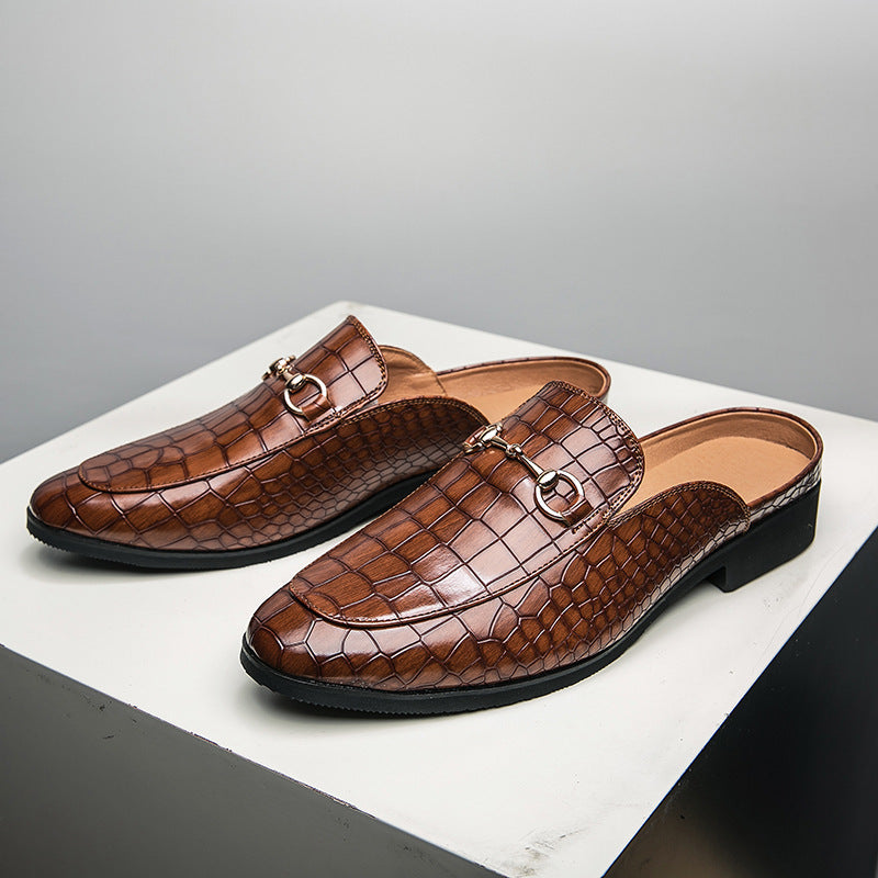 Marianna | Mules Mocasín Efecto Cocodrilo