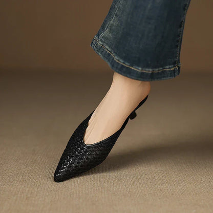 Maria | Mules Trenzadas de Punta