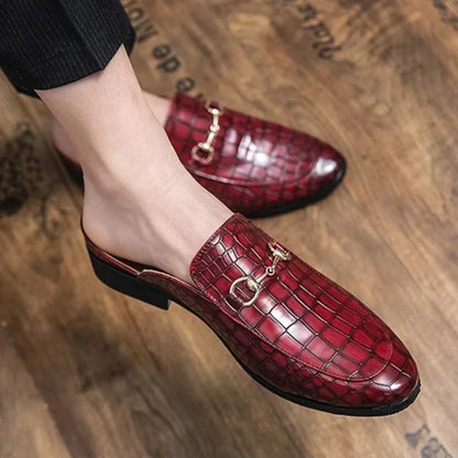 Marianna | Mules Mocasín Efecto Cocodrilo