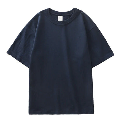 Camiseta Casual de Algodón 100% Pesado de Corte Regular