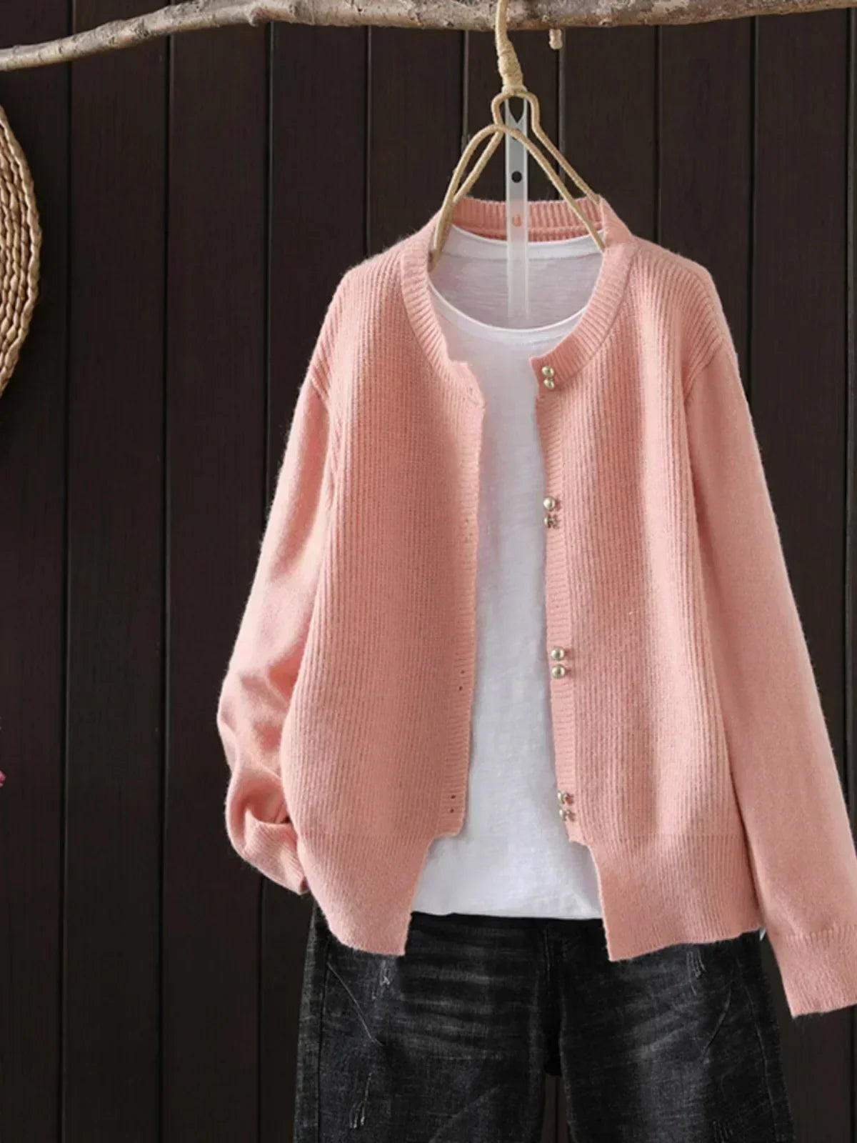| Cárdigan con Botones de Nácar Véronique