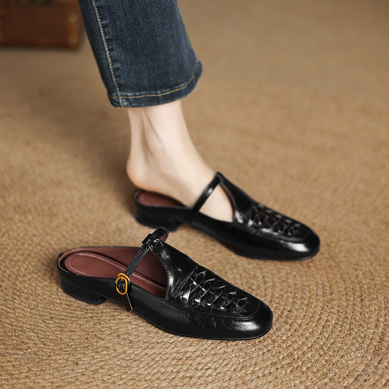Riza | Mules Entrelazadas con Correa